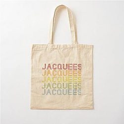 Jacquees Name T-Shirt Vintage Retro Jacquees Name Gift Item Tee Cotton Tote Bag