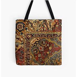Persian Rug Boho Carpet Tapestry Jacquard Bohemian All Over Print Tote Bag
