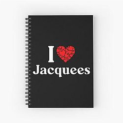 Jacquees Heart - I Love Jacquees Notebook