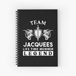 Jacquees Name T-Shirt - Jacquees Legend Lifetime Member Gift Item Tee Spiral Notebook