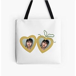 Jaemin heart locket necklace tote bag