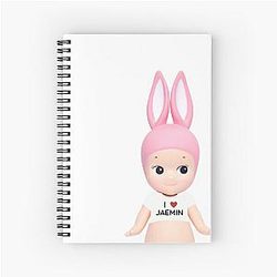 i heart jaemin sonny angelbound bunny spiral notebook