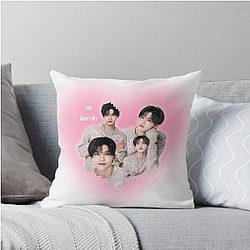 NCT Dream Jaemin Pink Design Throw Pillow
