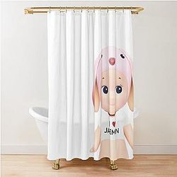 I Heart Jaemin Sonny Angel Bunny Shower Curtain