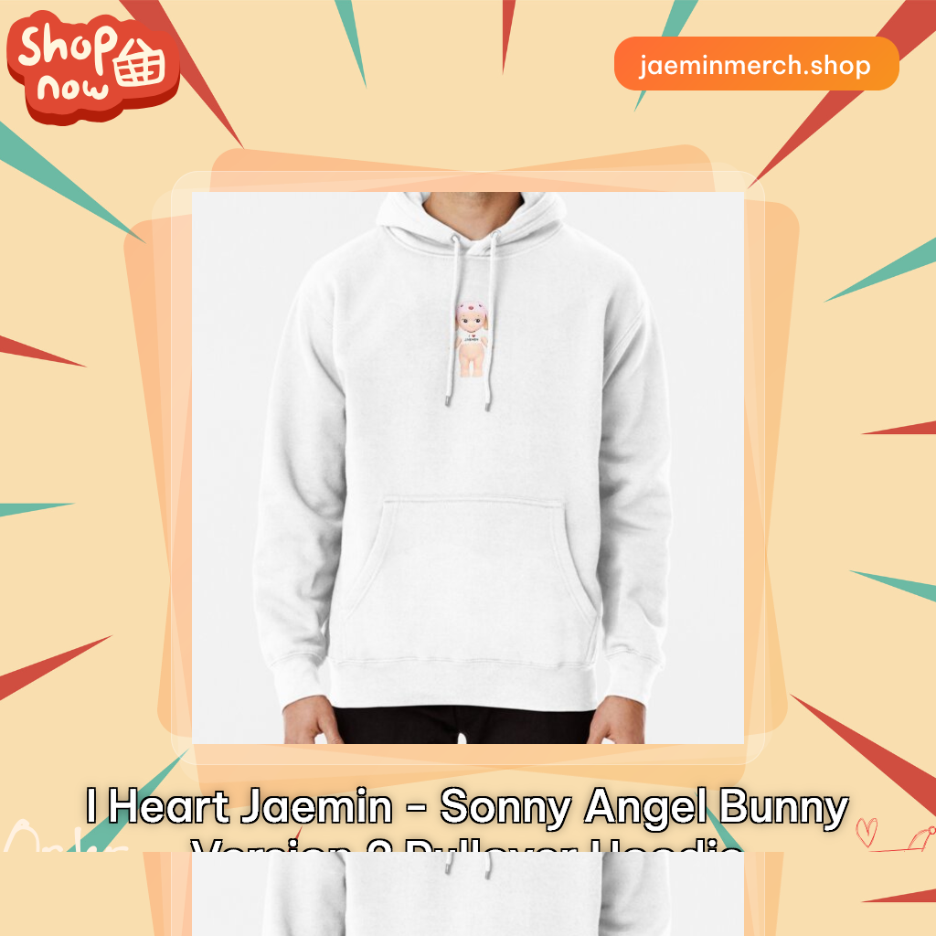I heart Jaemin - Sonny Angel Bunny Version 2 Pullover Hoodie