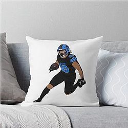 Jahmyr Gibbs Throw Pillow