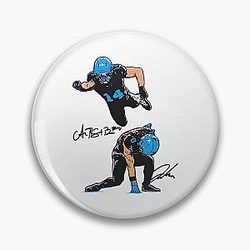 Jahmyr Gibbs and Amon-Ra St. Brown Detroit Lions Pin