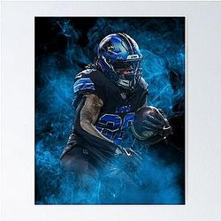 Jahmyr Gibbs Detroit Sports Poster