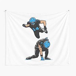 Jahmyr Gibbs and Amon Ra St Brown Detroit Heroes Detroit Lions Tapestry