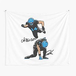 Jahmyr Gibbs and Amon-Ra St. Brown Detroit Lions Tapestry