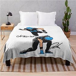 Jahmyr Gibbs and Amon-Ra St. Brown Detroit Lions Throw Blanket