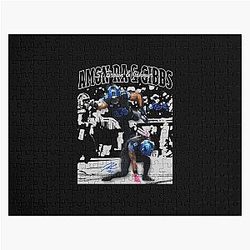 Amon-Ra St Brown Jahmyr Gibbs Retro Jigsaw Puzzle
