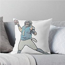 Jalen Hurts Philadelphia Eagles Football Team Quarterback Throw Pillow