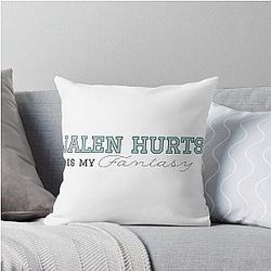 Jalen Hurts Philadelphia Eagles NFL Throw Pillow