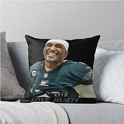 Love Jalen Hurts Throw Pillow