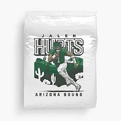 Jalen Hurts Bound Duvet Cover