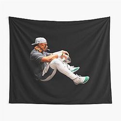 Jalen Hurts Championship Trophy Tapestry