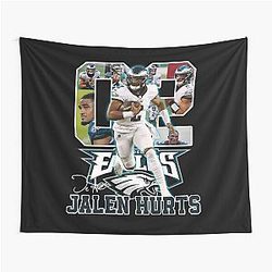 Jalen Hurts Football Signature Perfect Gift For Football Lovers Tapestry