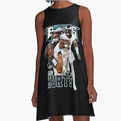 Jalen Hurts Football Signature Vintage Perfect Gift For Football Lovers A-Line Dress