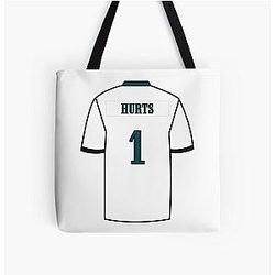Jalen Hurts All Over Print Tote Bag