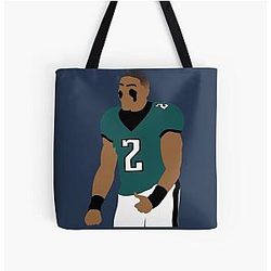 Jalen Hurts All Over Print Tote Bag