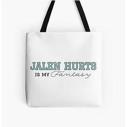 Jalen Hurts Philadelphia Eagles Fantasy Football NFL Tote Bag