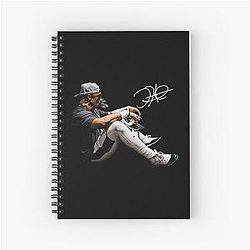 Jalen Hurts the champion Spiral Notebook