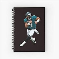 Jalen Hurts Spiral Notebook