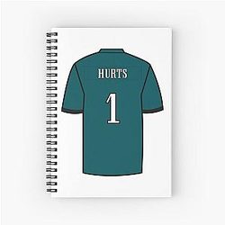 Jalen Hurts Spiral Notebook