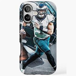 Jalen Hurts Philadelphia Sports Art iPhone Case