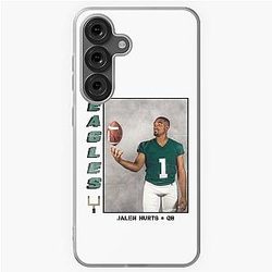 Jalen Hurts Trading Card Samsung Galaxy Case