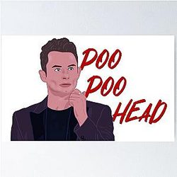 DJ James Vanderpump Rules Real Housewives Poo Poo Head Poster