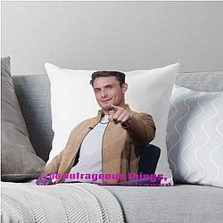 Vanderpump Rules - James Kennedy on WWHL Throw Pillow