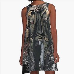 James Sunderland Silent Hill 2 Art Print Haunted Wanderer of Silent Hill Design A Line Dress