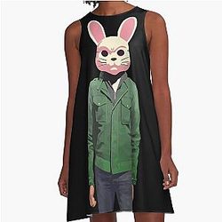 James Rabbit - Silent Hill's Robbie the Rabbit & James Sunderland Fanart A Line Dress