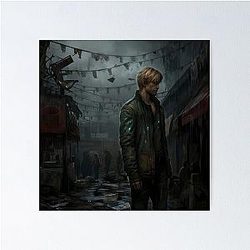 Silent Hill 2 James Sunderland Dark Art Poster