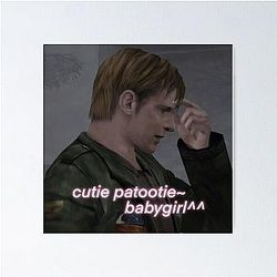 Cutie James Sunderland Babygirl Silent Hill Poster