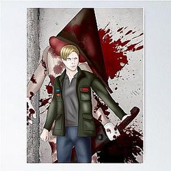 James Sunderland Pyramid Head Poster