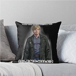 Silent Hill 2 Anime James Sunderland Throw Pillow