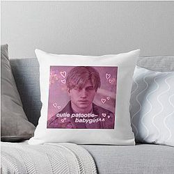 Pink Cutie Patootie James Sunderland Silent Hill 2 Babygirl Throw Pillow