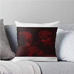 James Sunderland Red Throw Pillow