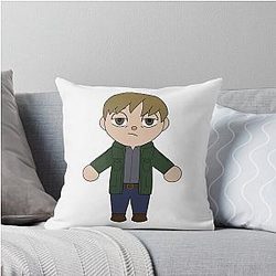 Chibi James Sunderland Throw Pillow
