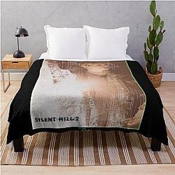 Silent Hill 2 - James Sunderland Green Neon Throw Blanket