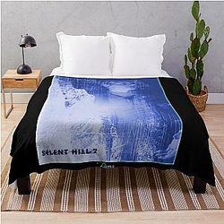 Silent Hill 2 James Sunderland Frozen Blue Throw Blanket
