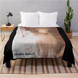 Silent Hill 2 - James Sunderland Desert Red Neon Throw Blanket