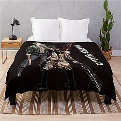 Silent Hill 2 - Pyramid Head and James Sunderland Design Throw Blanket