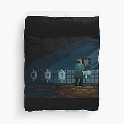 James Sunderland Pixel Art Duvet Cover