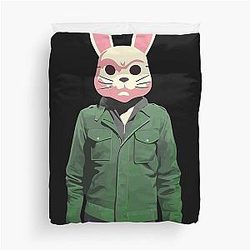 James Rabbit - Robbie the Rabbit & James Sunderland Fanart Duvet Cover