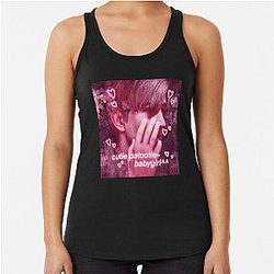 Pink Cutie Patootie James Sunderland Silent Hill 2 Racerback Tank Top