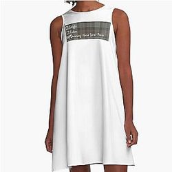 Dreaming About Jamie Fraser Outlander Tartan TV Show Book Series A-line Dress